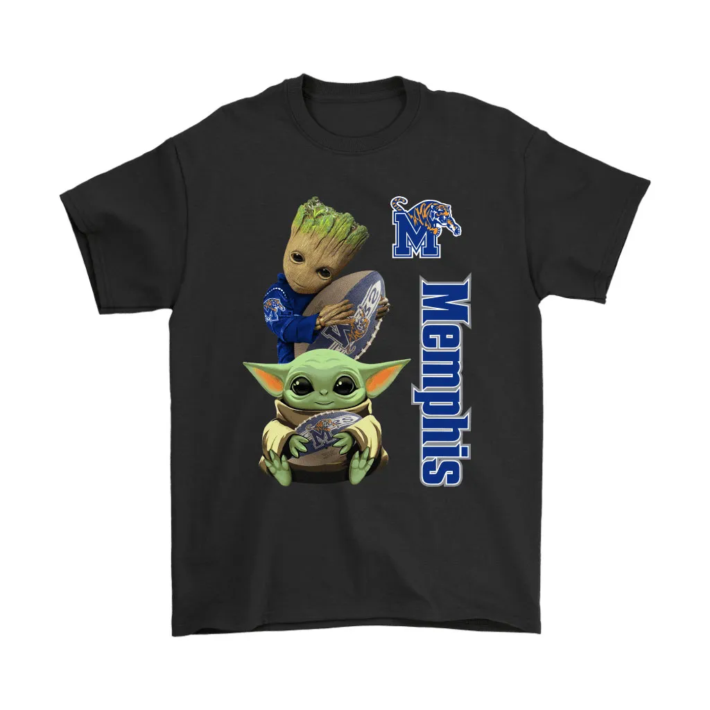 Baby Yoda And Groot Hug Memphis Tigers Nacc Unisex T-Shirt, Hoodie, Sweatshirt