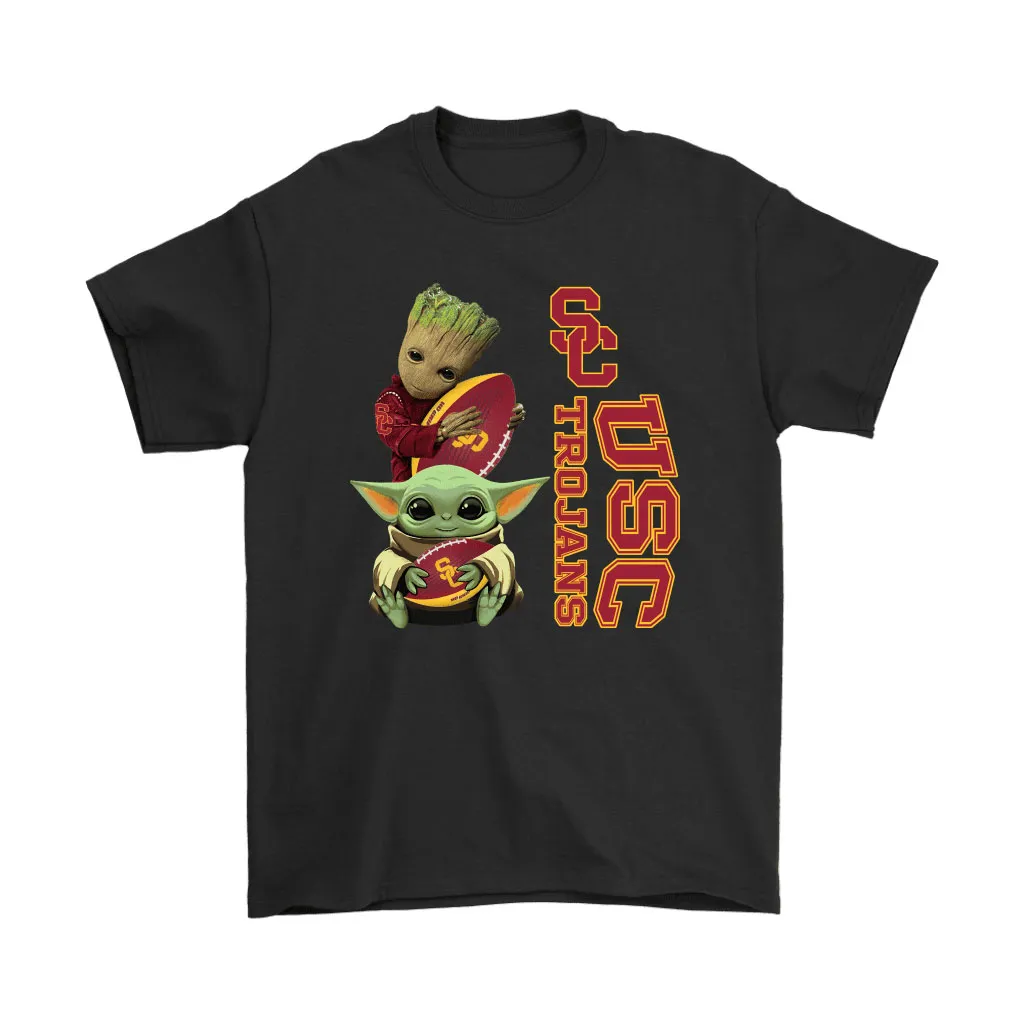 Baby Yoda And Groot Hug Usc Trojans Nacc Unisex T-Shirt, Hoodie, Sweatshirt