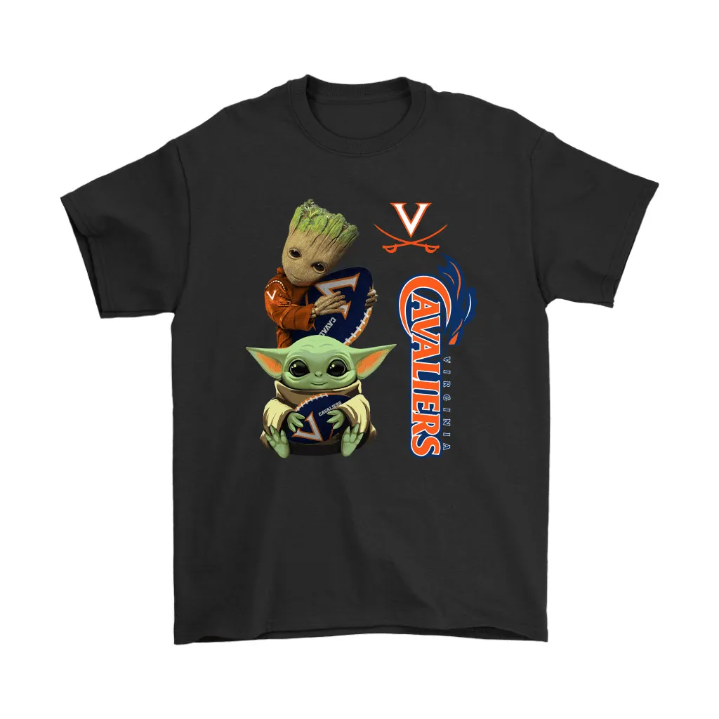 Baby Yoda And Groot Hug Virginia Cavaliers Nacc Unisex T-Shirt, Hoodie, Sweatshirt