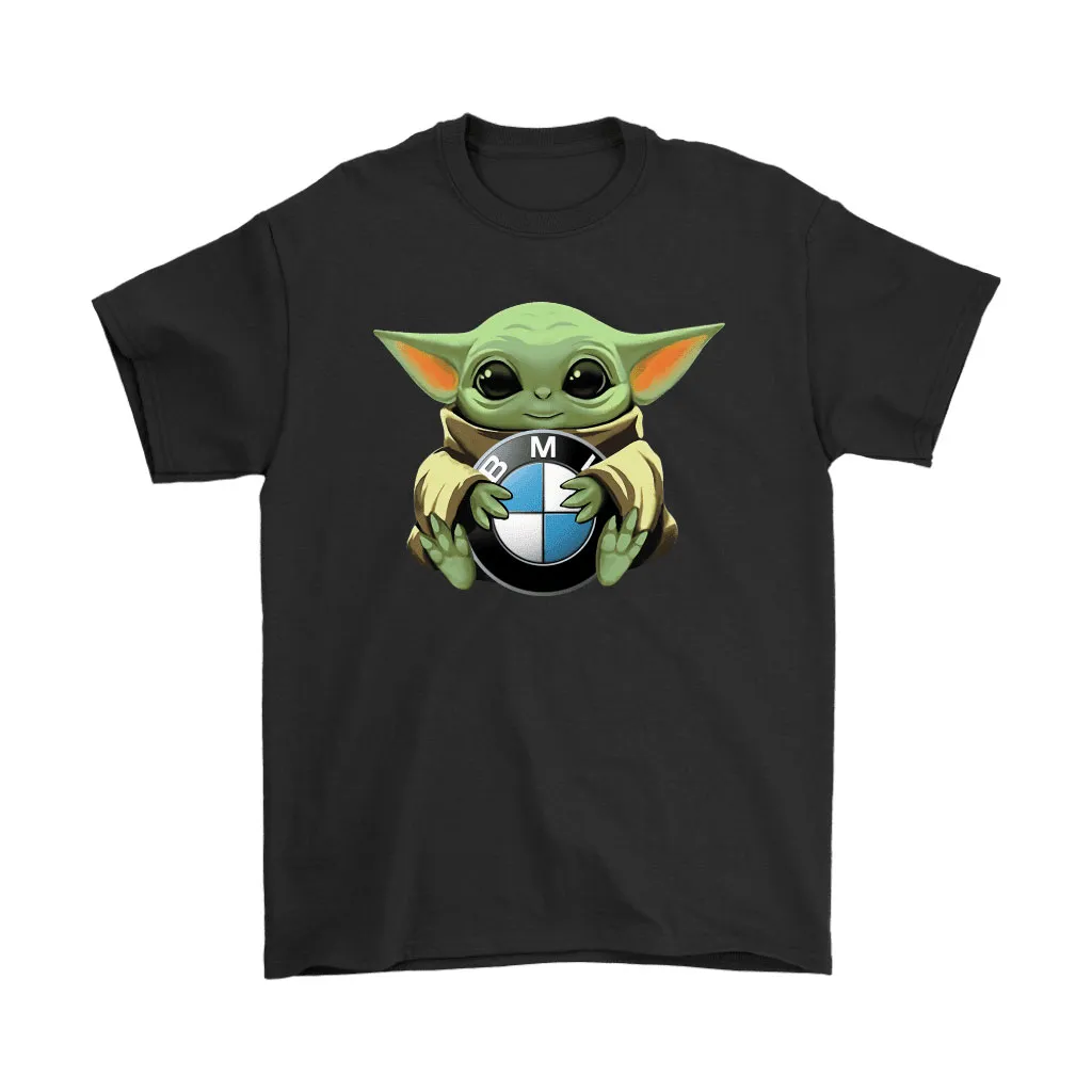 Baby Yoda Hugs Bmw Car Logo Star Wars Unisex T-Shirt, Hoodie, Sweatshirt