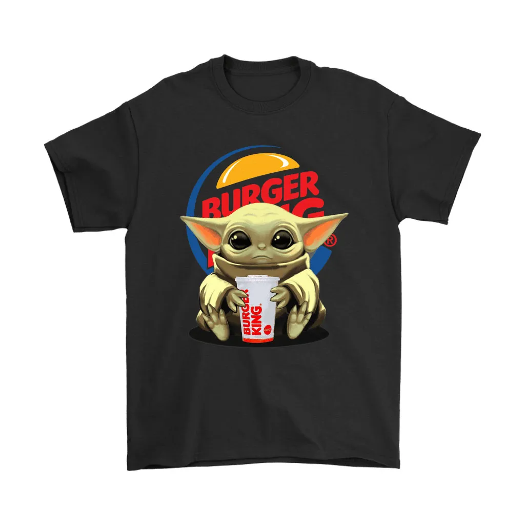 Baby Yoda Hugs Burger King Cup Star Wars Unisex T-Shirt, Hoodie, Sweatshirt