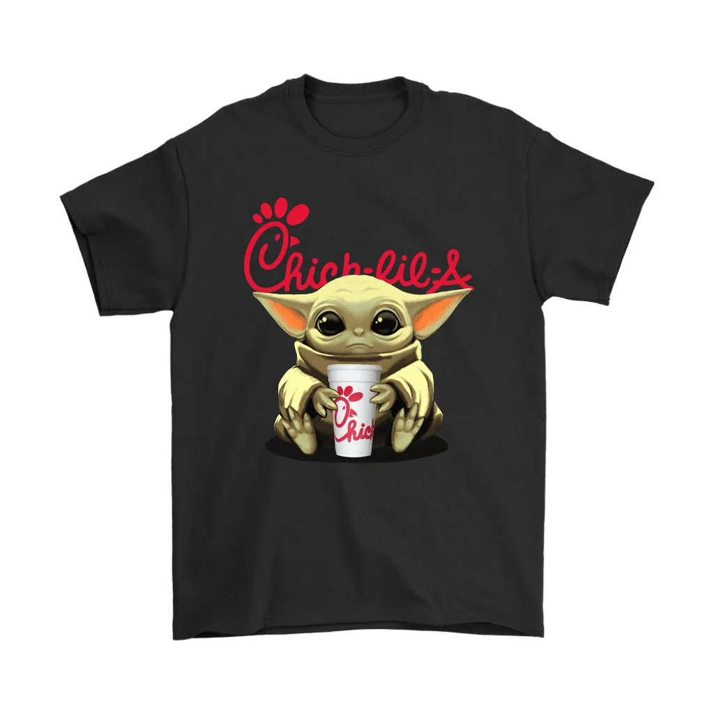 Baby Yoda Hugs Chick-fil-a Cup Star Wars Unisex T-Shirt, Hoodie, Sweatshirt