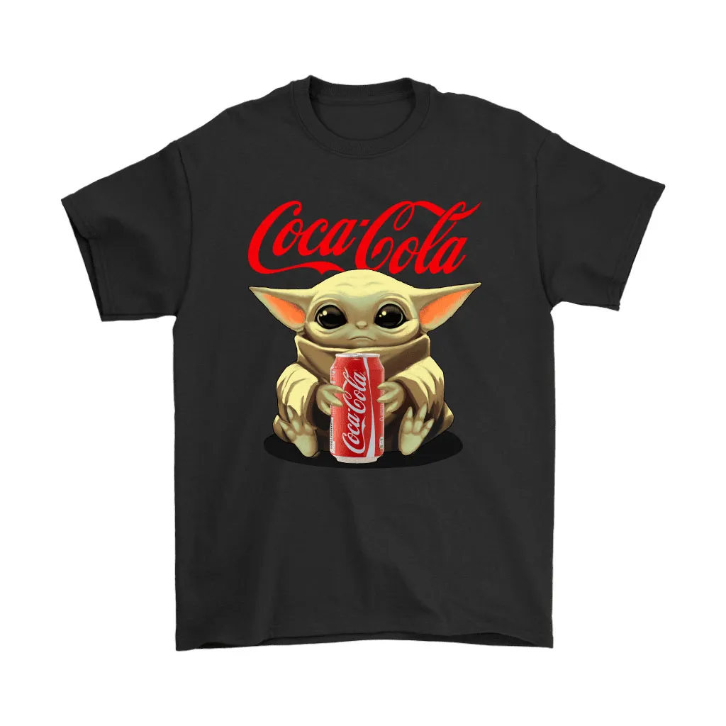 Baby Yoda Hugs Coca Cola Can Star Wars Unisex T-Shirt, Hoodie, Sweatshirt