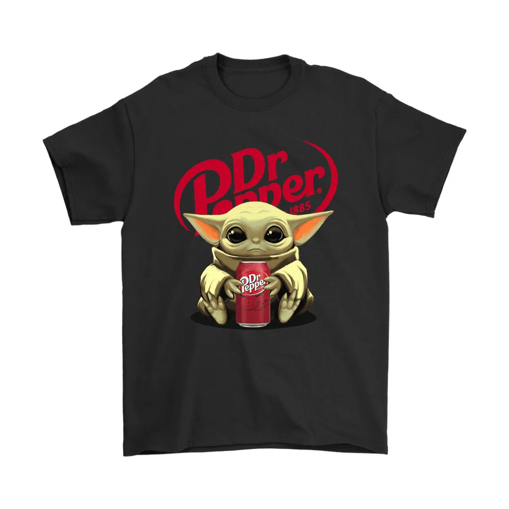 Baby Yoda Hugs Dr Pepper Can Star Wars Unisex T-Shirt, Hoodie, Sweatshirt