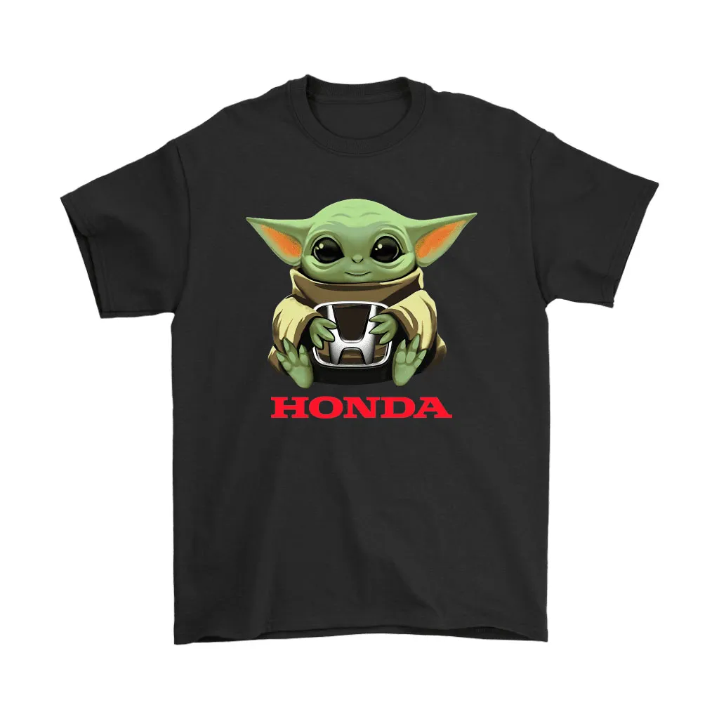 Baby Yoda Hugs Honda Car Logo Star Wars Unisex T-Shirt, Hoodie, Sweatshirt