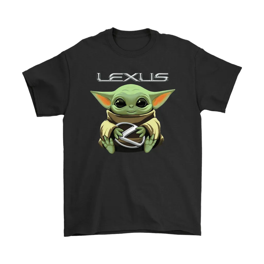 Baby Yoda Hugs Lexus Car Logo Star Wars Unisex T-Shirt, Hoodie, Sweatshirt