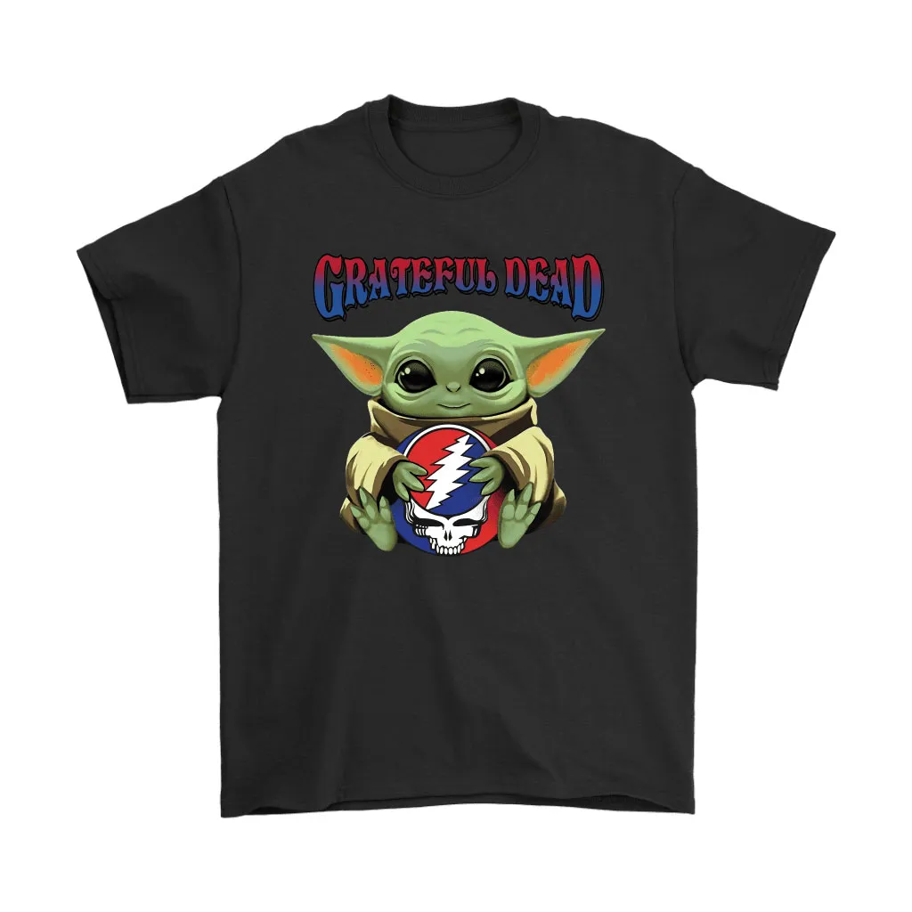 Baby Yoda Hugs The Grateful Dead Logo Star Wars Unisex T-Shirt, Hoodie, Sweatshirt