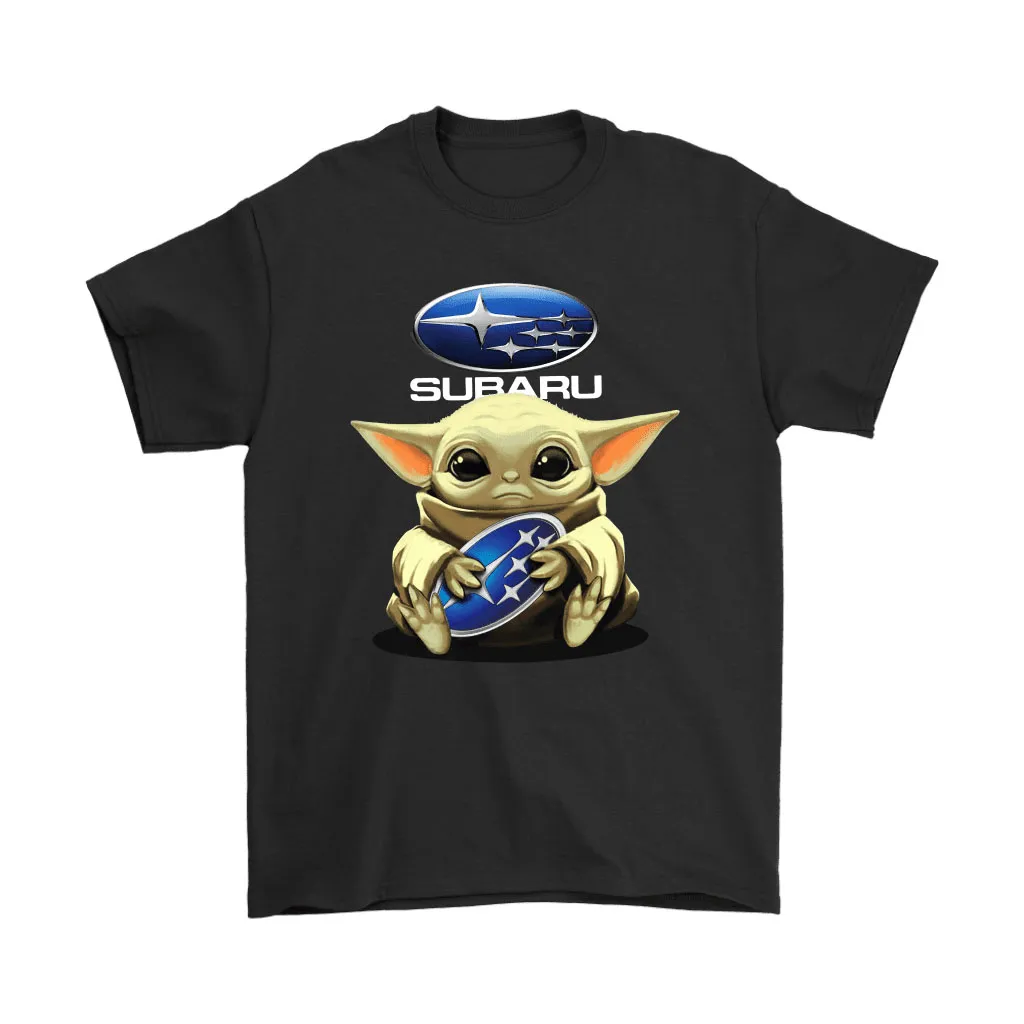 Baby Yoda Hugs The Subaru Car Logo Star Wars Unisex T-Shirt, Hoodie, Sweatshirt