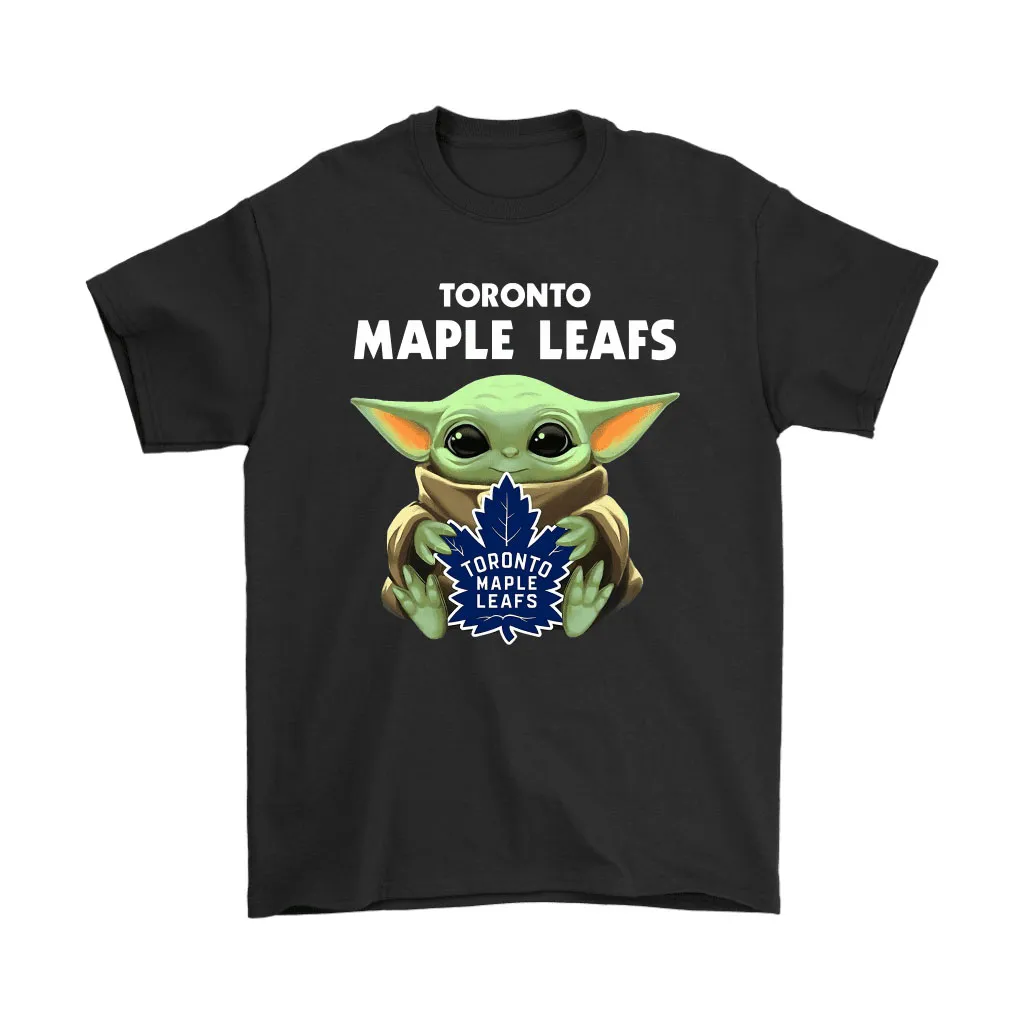 Baby Yoda Hugs The Toronto Maple Leafs Ice Hockey Unisex T-Shirt, Hoodie, Sweatshirt