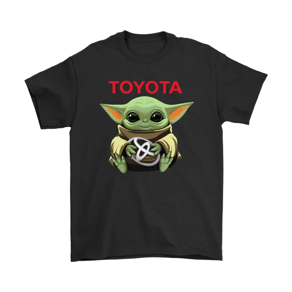 Baby Yoda Hugs Toyota Car Logo Star Wars Unisex T-Shirt, Hoodie, Sweatshirt