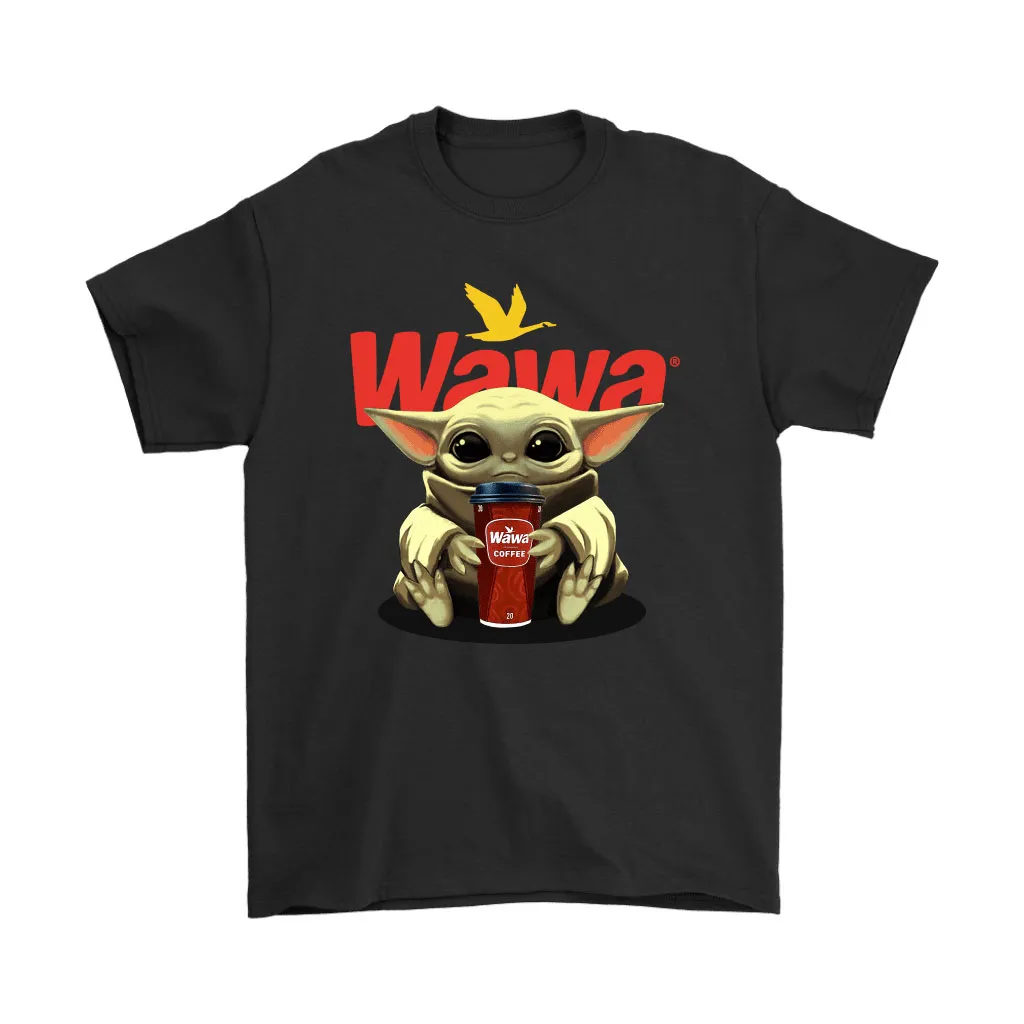 Baby Yoda Hugs Wawa Coffee Star Wars Unisex T-Shirt, Hoodie, Sweatshirt