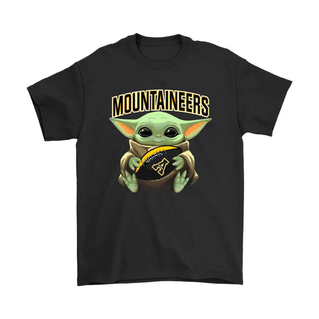 Baby Yoda Loves The Appalachian State Mountaineers Star Wars Ncaa Unisex T-Shirt, Hoodie, Sweatshirt