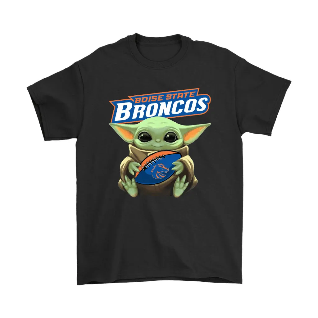 Baby Yoda Loves The Boise State Broncos Star Wars Ncaa Unisex T-Shirt, Hoodie, Sweatshirt