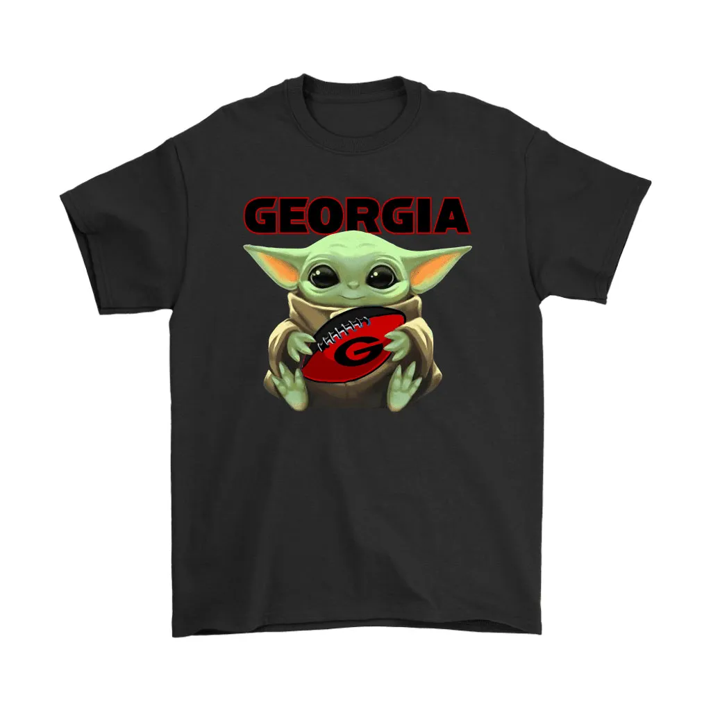 Baby Yoda Loves The Georgia Bulldogs Star Wars Ncaa Unisex T-Shirt, Hoodie, Sweatshirt