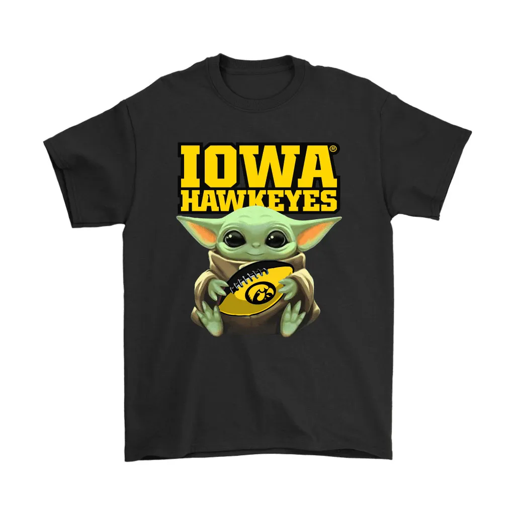 Baby Yoda Loves The Iowa Hawkeyes Star Wars Ncaa Unisex T-Shirt, Hoodie, Sweatshirt