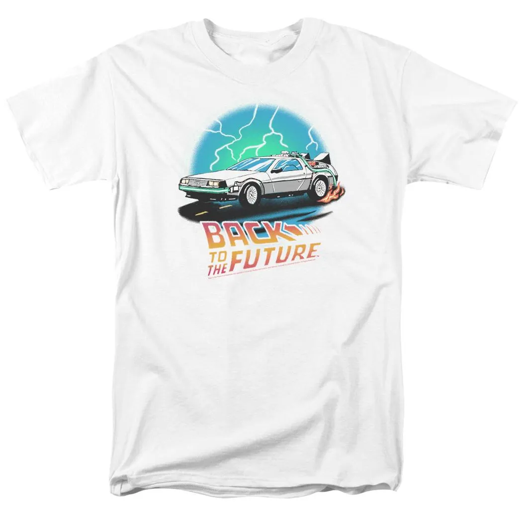 Back To The Future Airbrush Mens T Shirt White