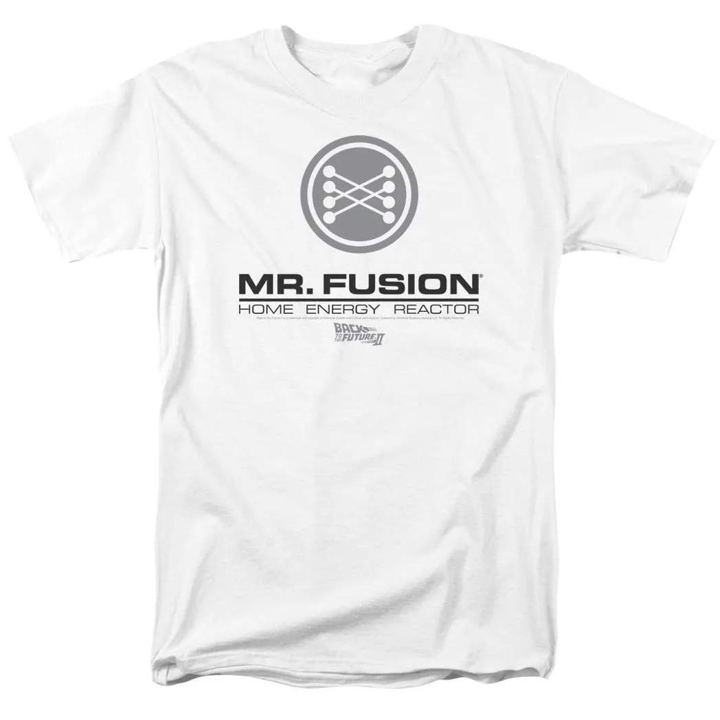 Back To The Future II Mr. Fusion Logo Mens T Shirt White