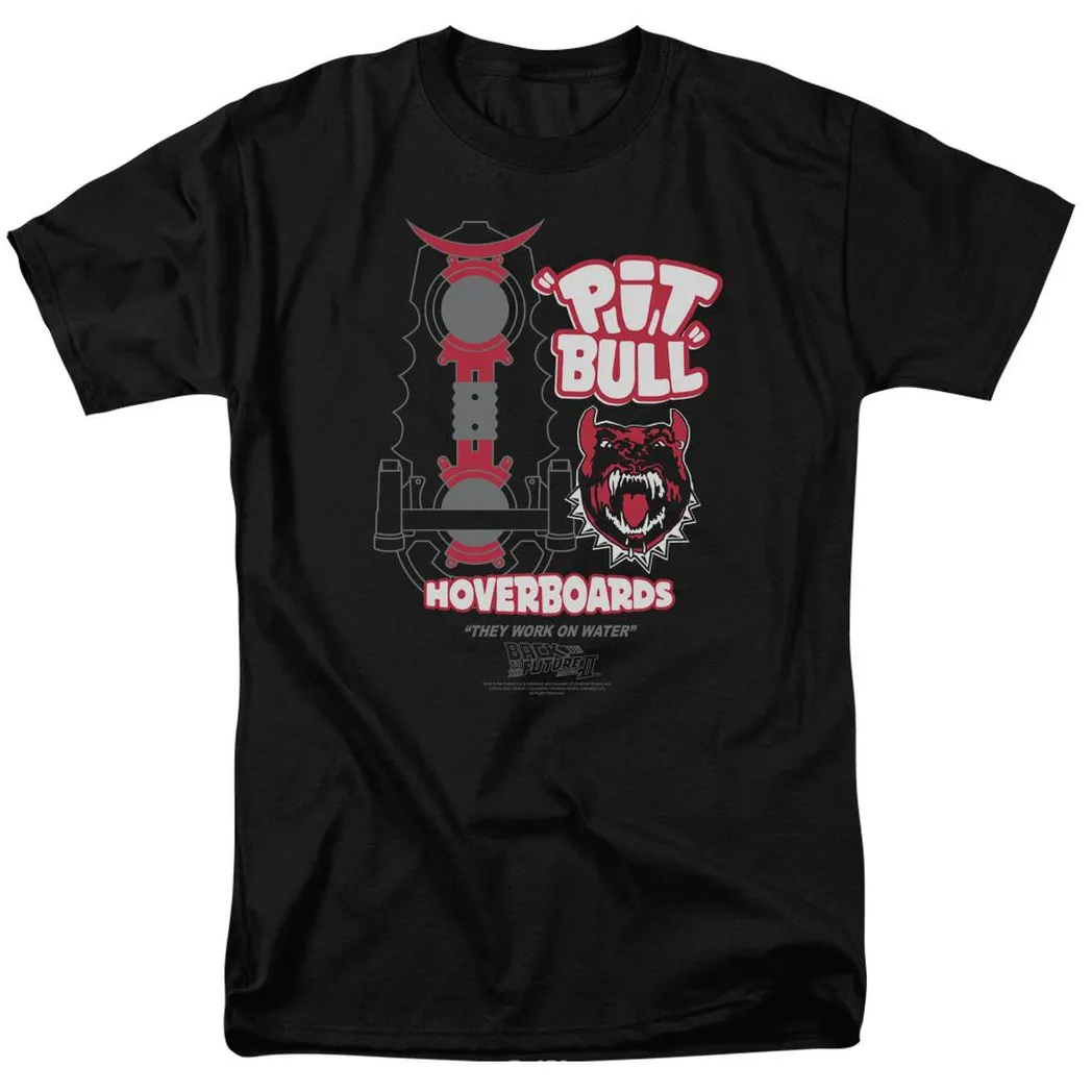 Back To The Future II Pit Bull Mens T Shirt Black