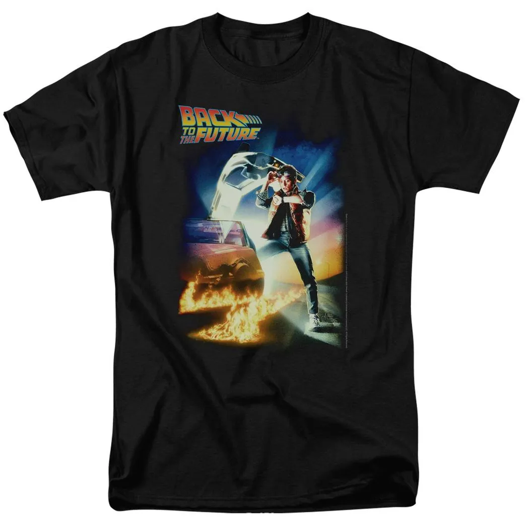 Back To The Future Poster Mens T Shirt Black