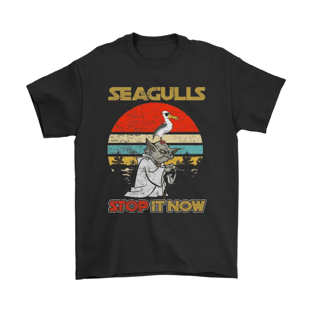 Badass Seagulls Stop It Now Yoda Star Wars Vintage Unisex T-Shirt, Hoodie, Sweatshirt