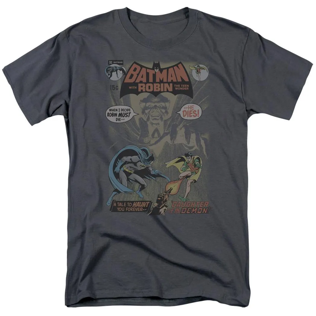 Batman #232 Cover Mens T Shirt Charcoal