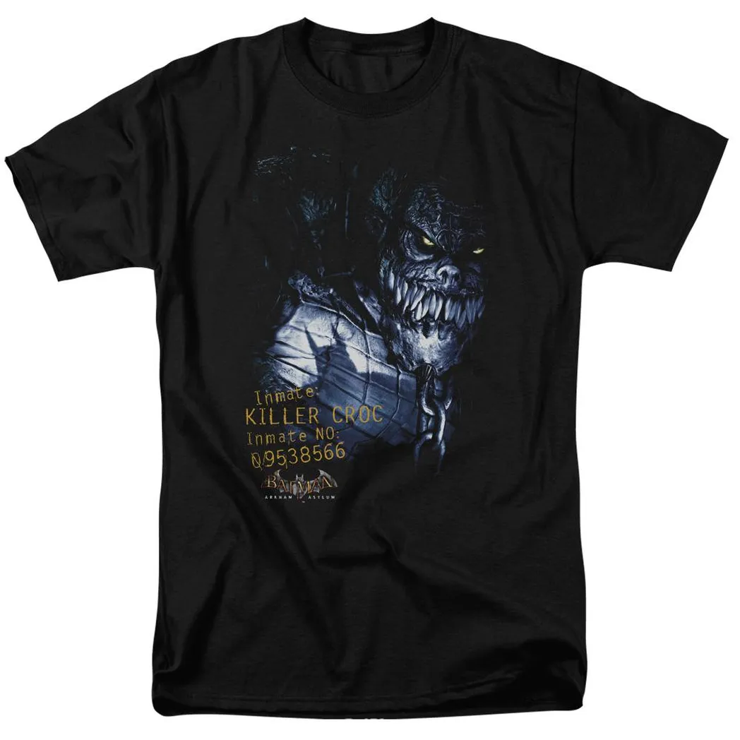 Batman Arkham Asylum Arkham Killer Croc Mens T Shirt Black