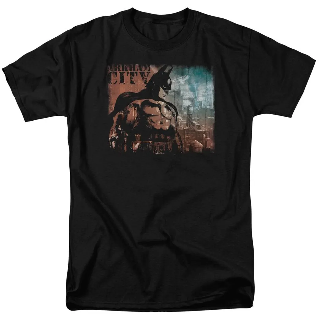 Batman Arkham City City Knockout Mens T Shirt Black