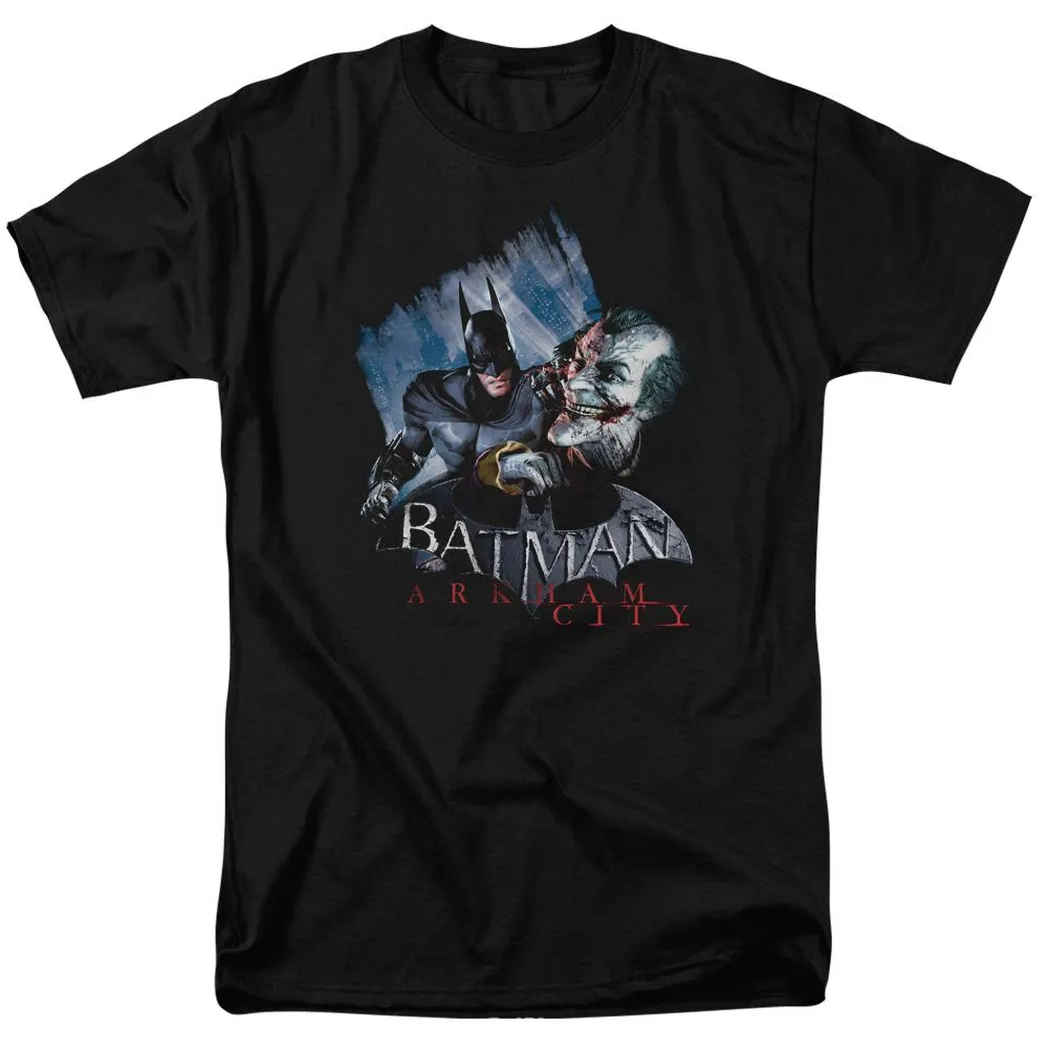 Batman Arkham City Jokes On You! Mens T Shirt Black