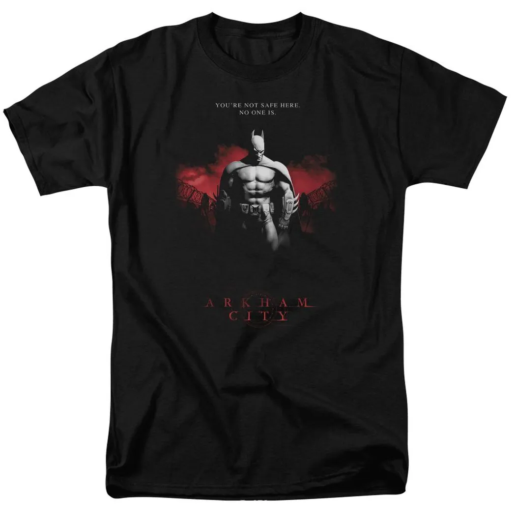 Batman Arkham City Standing Strong Mens T Shirt Black