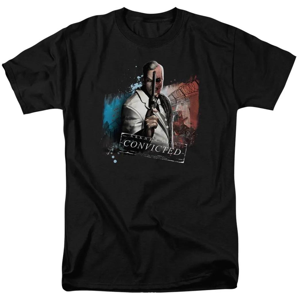 Batman Arkham City Two Face Mens T Shirt Black