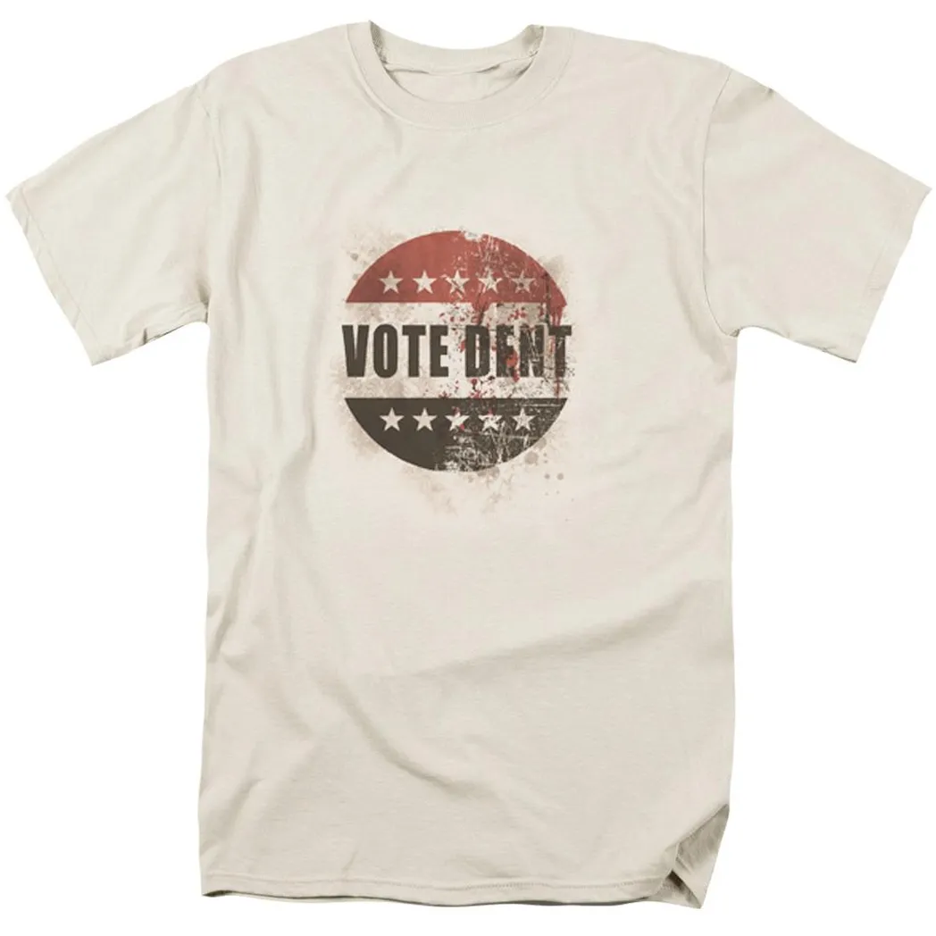 Batman Arkham City Vote Dent Mens T Shirt Cream