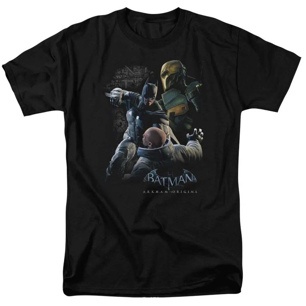 Batman Arkham Origins Punch Mens T Shirt Black