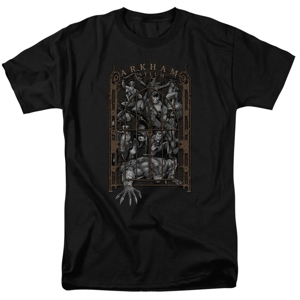 Batman Arkhams Gate Mens T Shirt Black