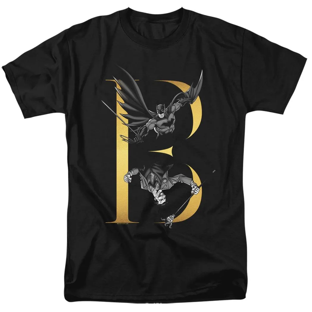 Batman B Mens T Shirt Black