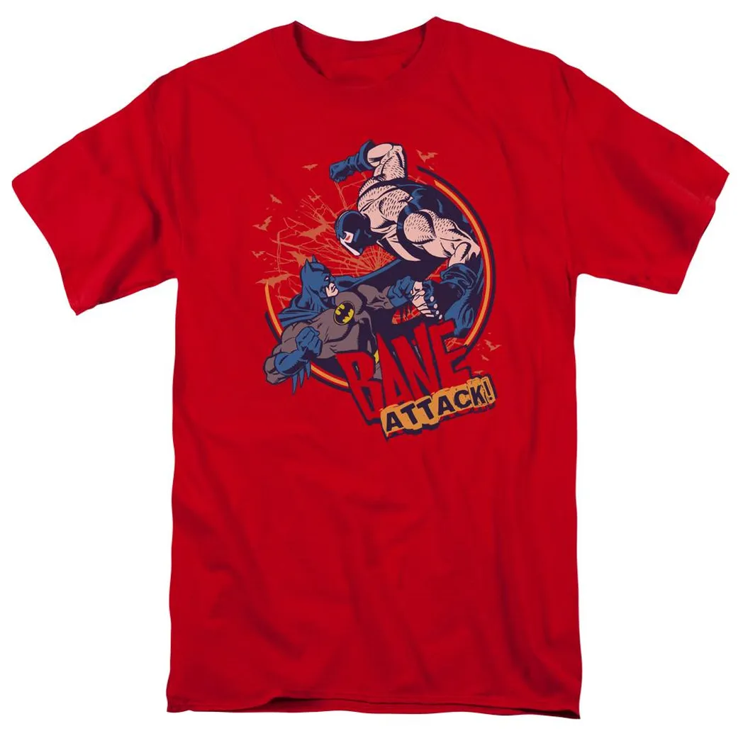 Batman Bane Attack! Mens T Shirt Red