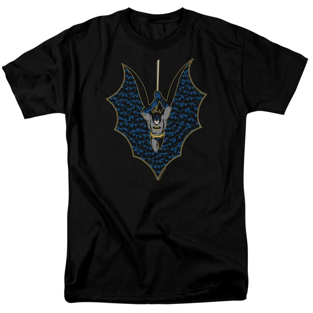 Batman Bat Fill Mens T Shirt Black