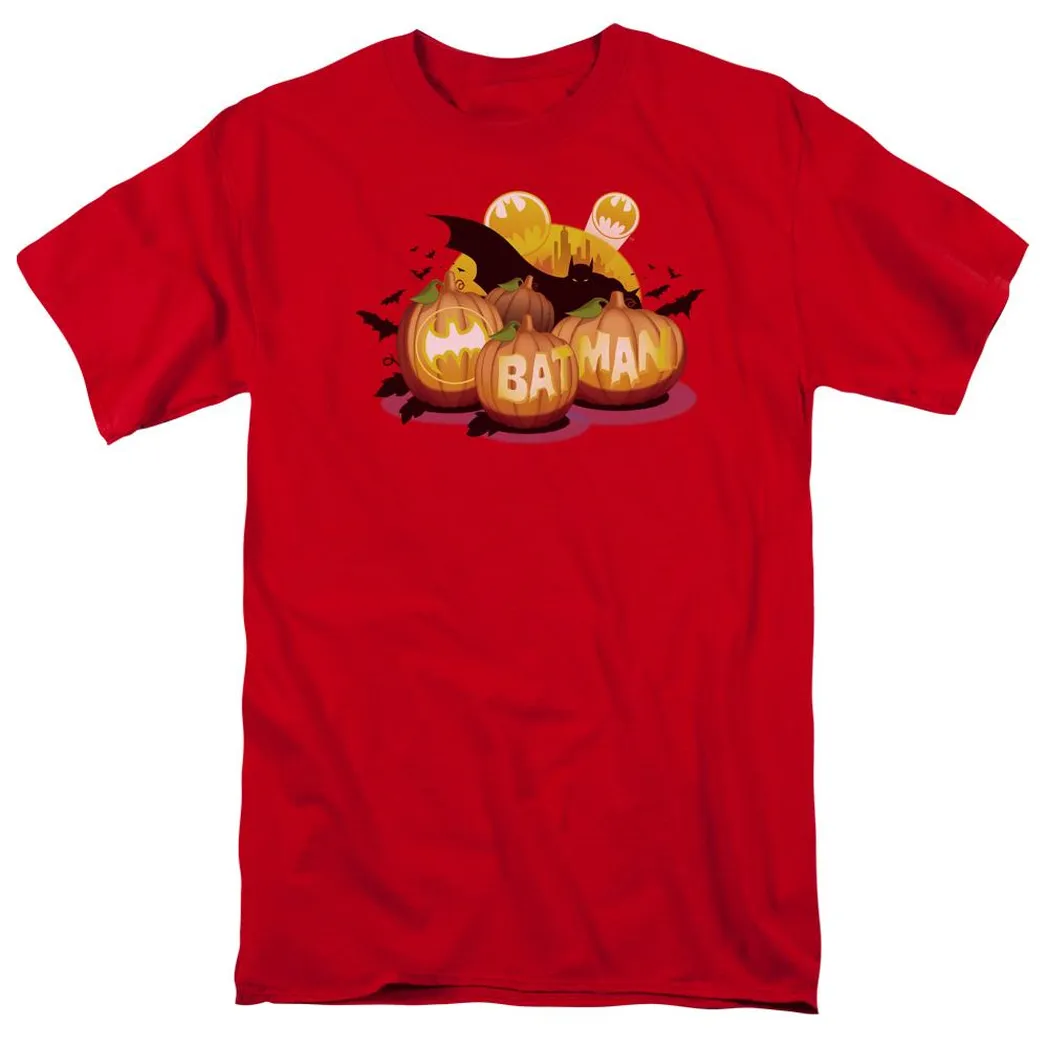 Batman Bat O Lanterns Mens T Shirt Red