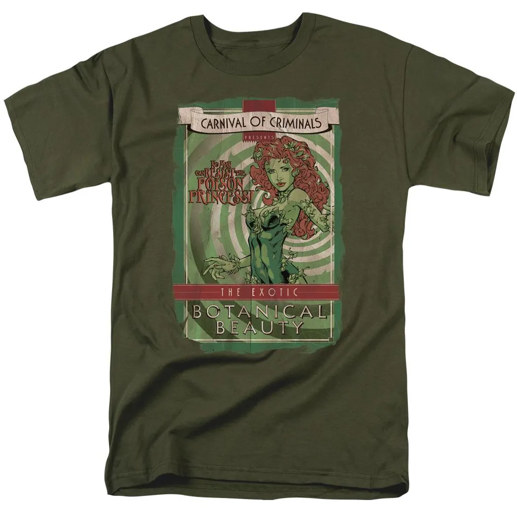 Batman Botanical Beauty Mens T Shirt Military Green