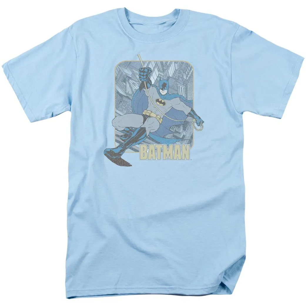 Batman Come Climb With Me Mens T Shirt Light Blue