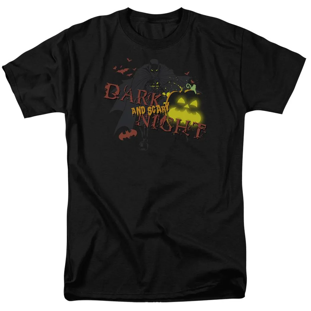 Batman Dark And Scary Night Mens T Shirt Black