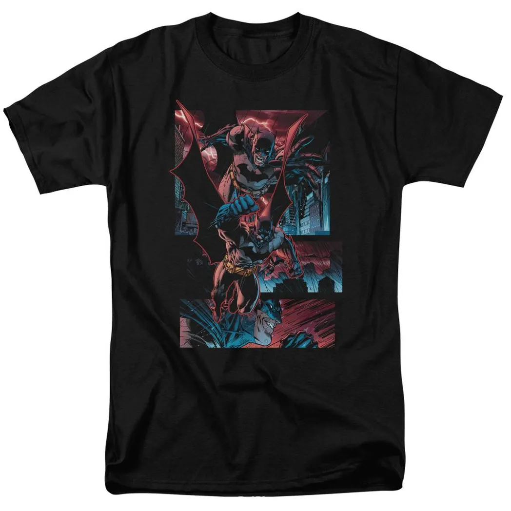 Batman Dark Knight Panels Mens T Shirt Black