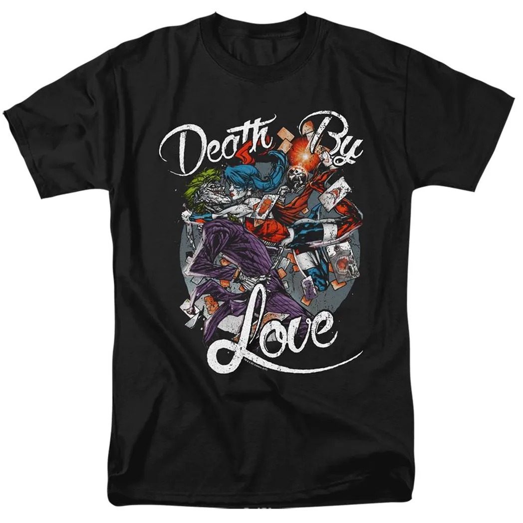 Batman Death By Love Mens T Shirt Black