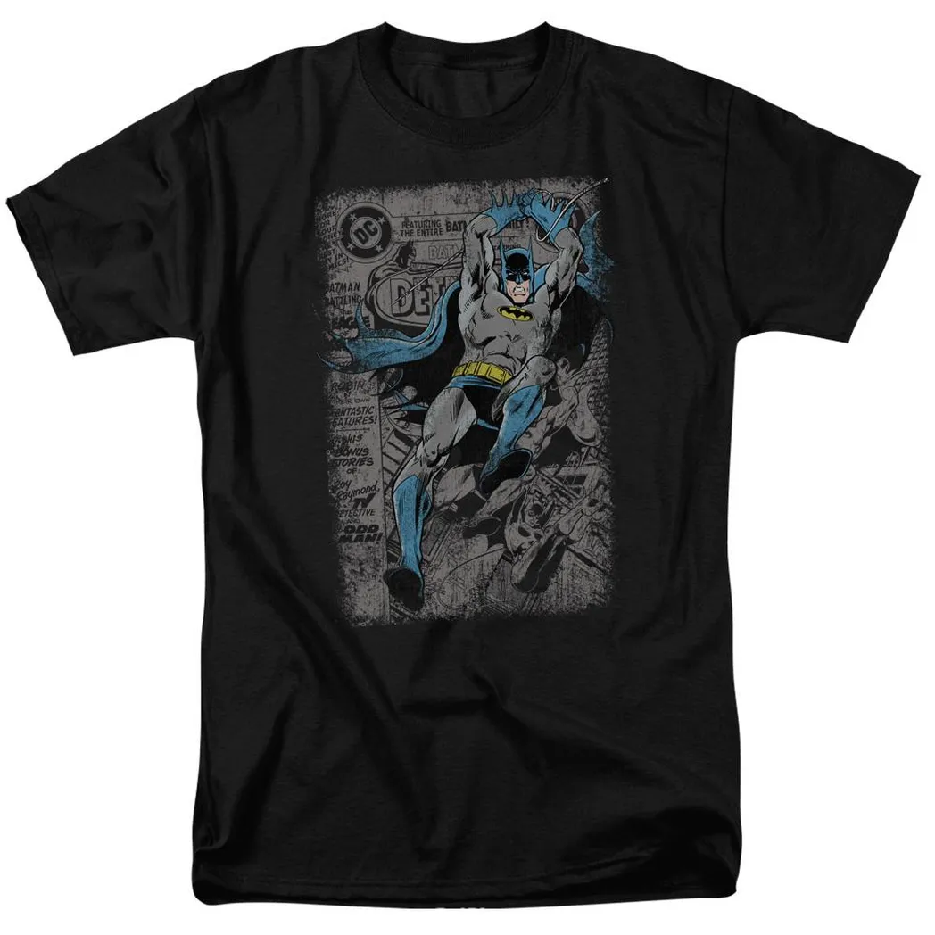 Batman Detective #487 Distress Mens T Shirt Black