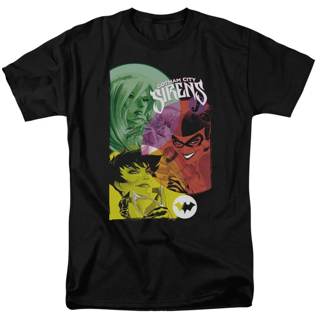 Batman Gotham Sirens Mens T Shirt Black