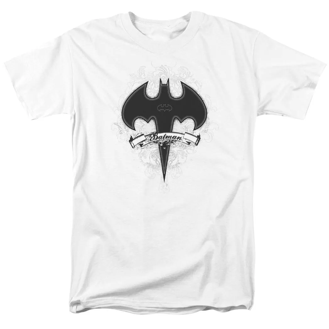 Batman Gothic Gotham Mens T Shirt White