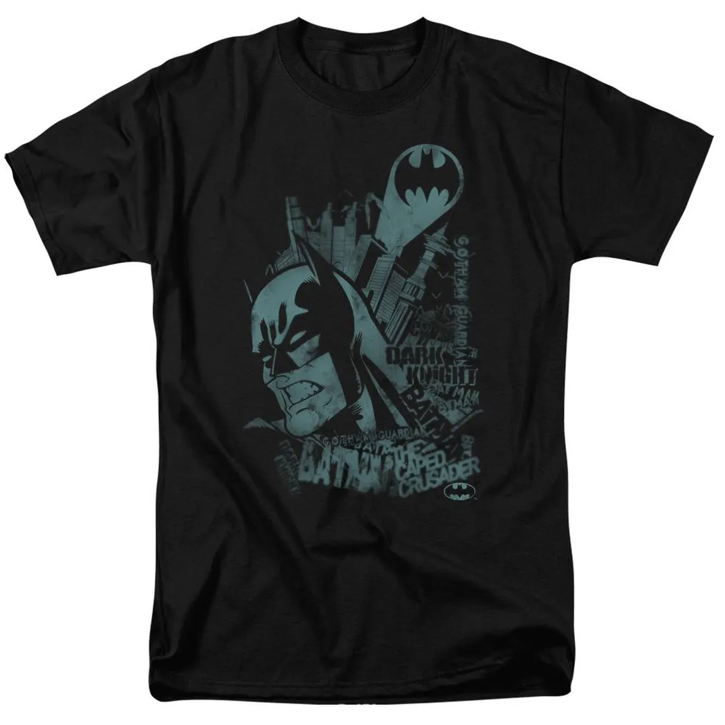 Batman Grited Teeth Mens T Shirt Black