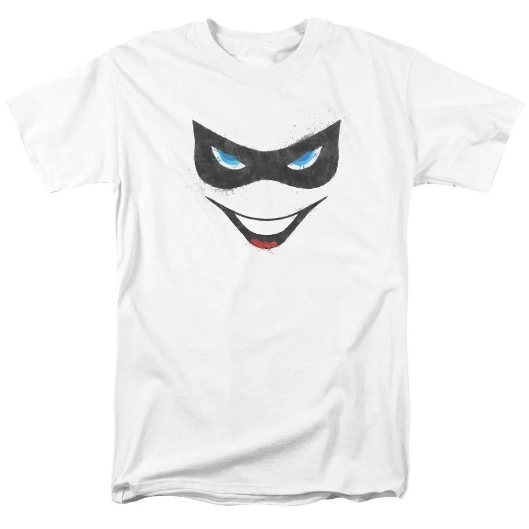 Batman Harley Face Mens T Shirt White