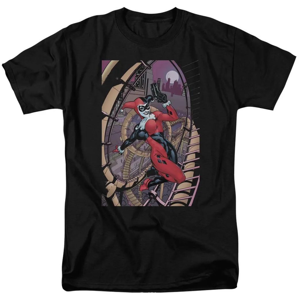 Batman Harley First Mens T Shirt Black