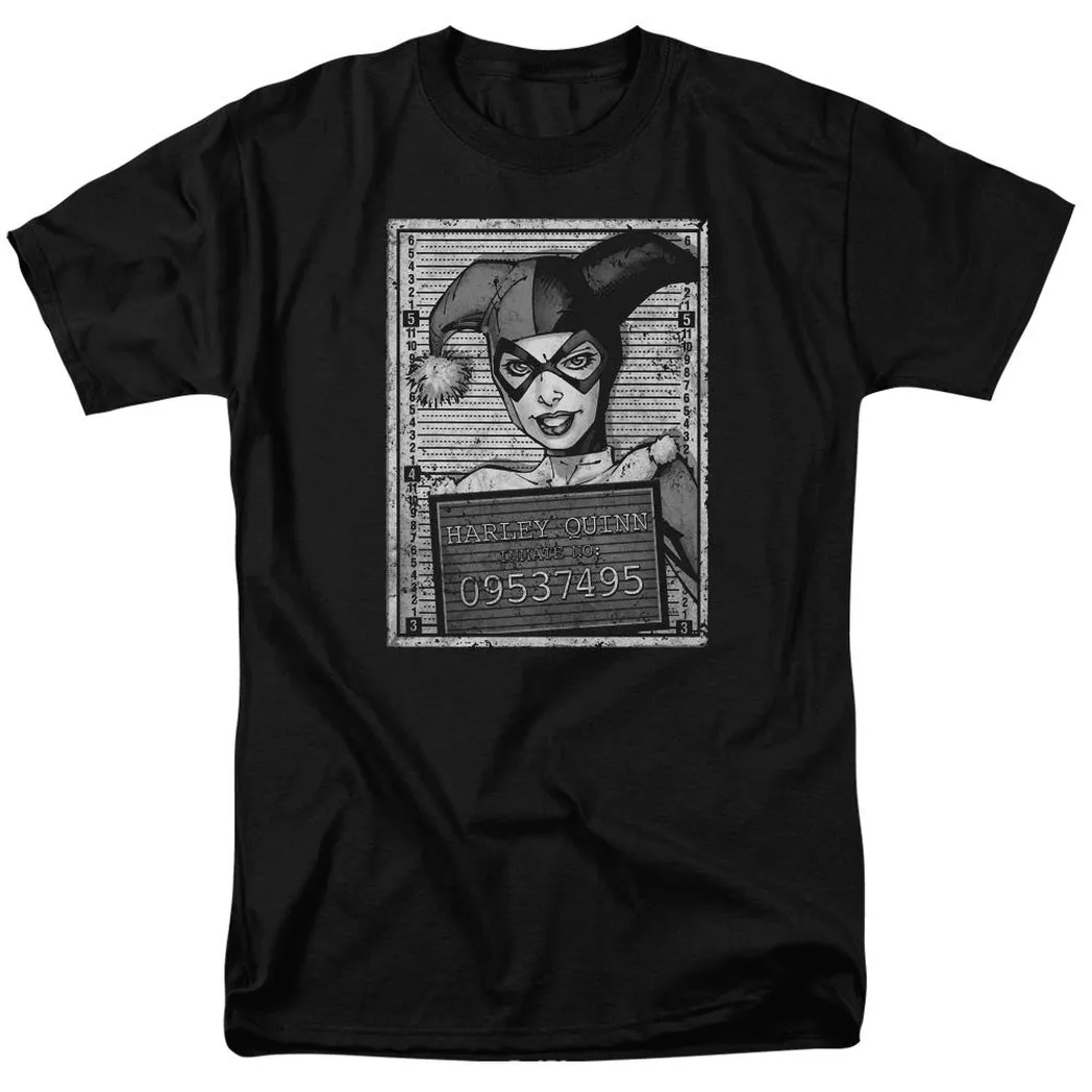 Batman Harley Inmate Mens T Shirt Black