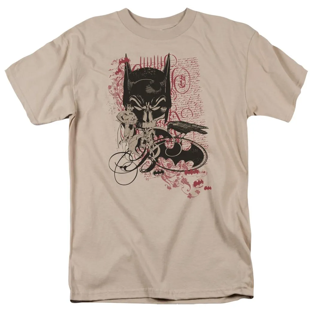 Batman Heroic To The Bone Mens T Shirt Sand